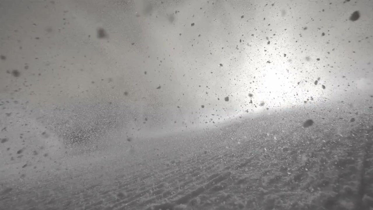 frana di seracchi sul Monte Bianco