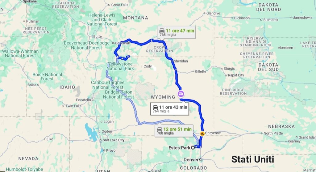 Estes park to Cooke City